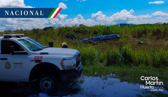 (VIDEO) Avioneta aterriza de emergencia en aeropuerto El Lencero, en Veracruz