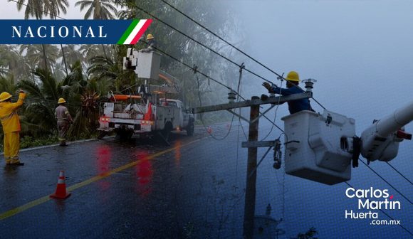 CFE restablece el 65% del servicio eléctrico en Guerrero