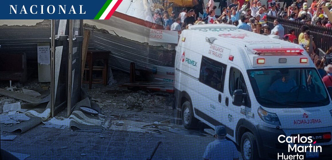 Suman 11 muertos por derrumbe de techo en iglesia de Ciudad Madero
