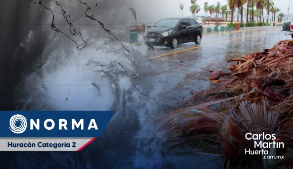 Huracán Norma - categoría 2 Huracán Norma se degrada a categoría 2; se acerca a BCS y Jalisco