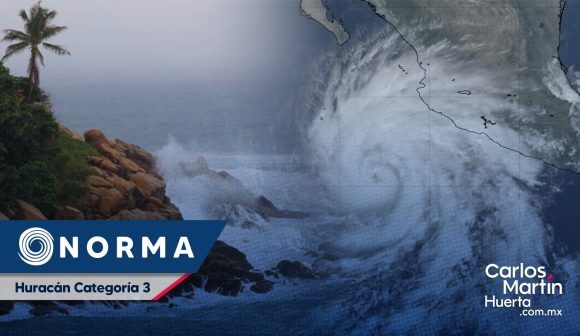 Suspenden actividades comerciales en Los Cabos por el huracán “Norma”