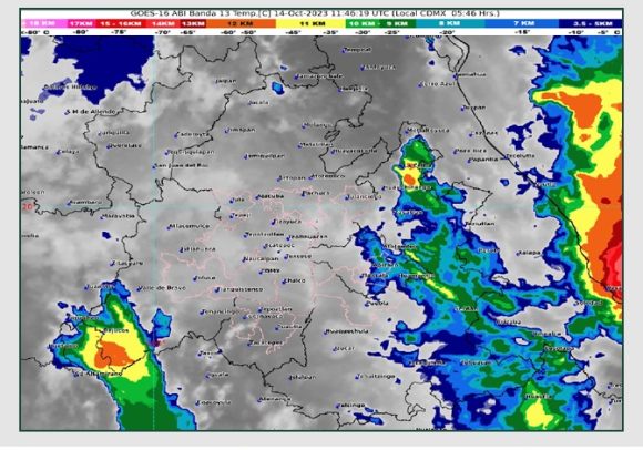 Puebla, Veracruz, Oaxaca, Chiapas y Tabasco tendrán lluvias torrenciales