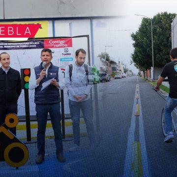Puebla capital tiene 15 kilómetros nuevos de infraestructura ciclista    
