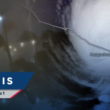 Otis se degradó a huracán categoría 1 en tierra sobre Guerrero