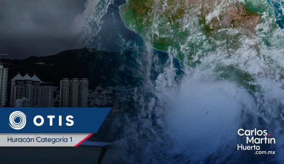 Otis - huracán categoría 1 Otis ya es huracán categoría 1 frente a las costas de Guerrero