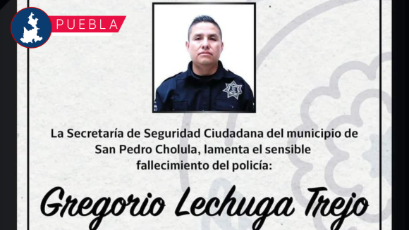 POLICIA SAN PEDRO CHOLULA Murió el policía de San Pedro Cholula tras enfrentamiento con un delincuente