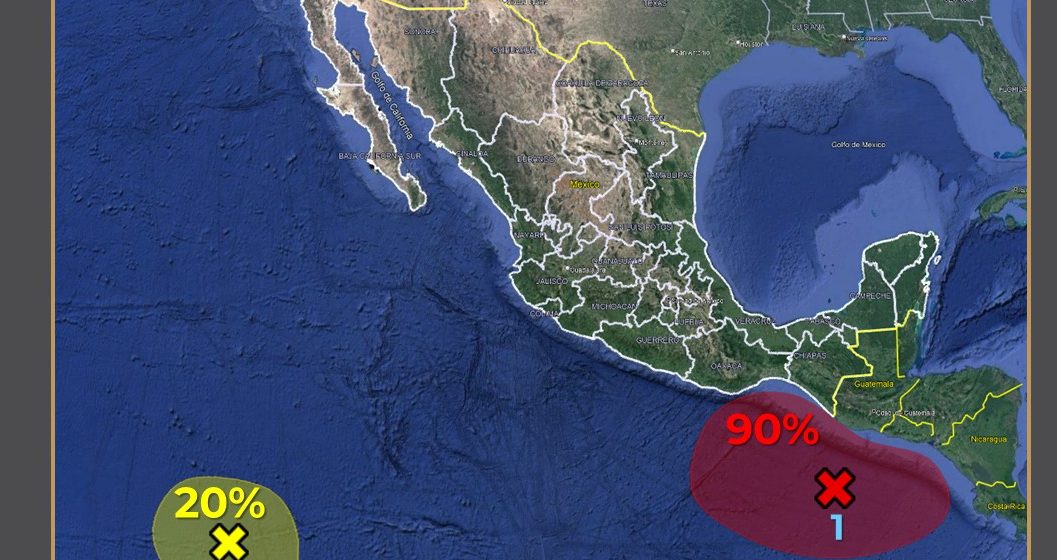 “Pilar” aumenta probabilidad de ciclón tropical en costas de Chiapas