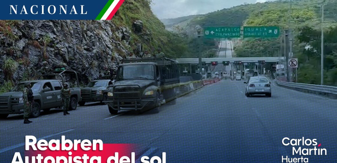 Reabren Autopista del Sol con reducción de carriles