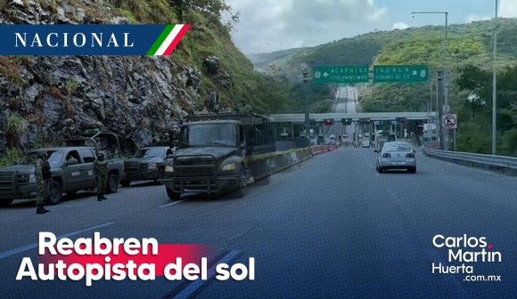 Reabren Autopista del Sol con reducción de carriles