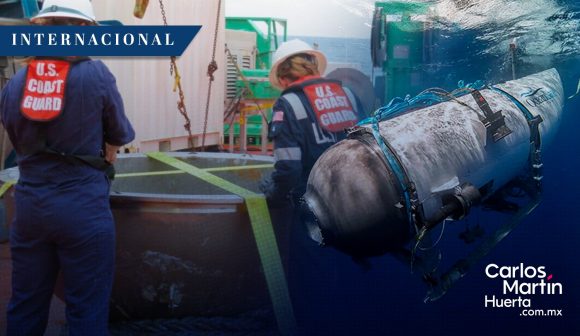 Encuentran posibles restos humanos del sumergible Titán