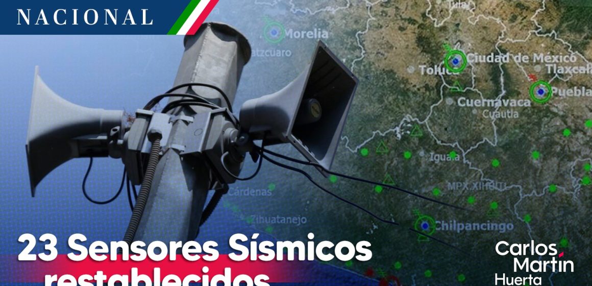 Restablecidos 23 de los 26 sensores sísmicos afectados en Guerrero