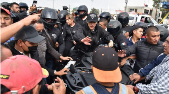 Sandra Cuevas denuncia agresión en Central de Abasto de Iztapalapa