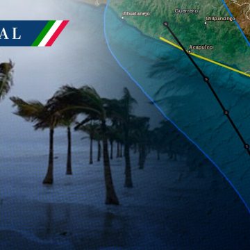Tormenta tropical Otis se aproxima a las costas del sur de México