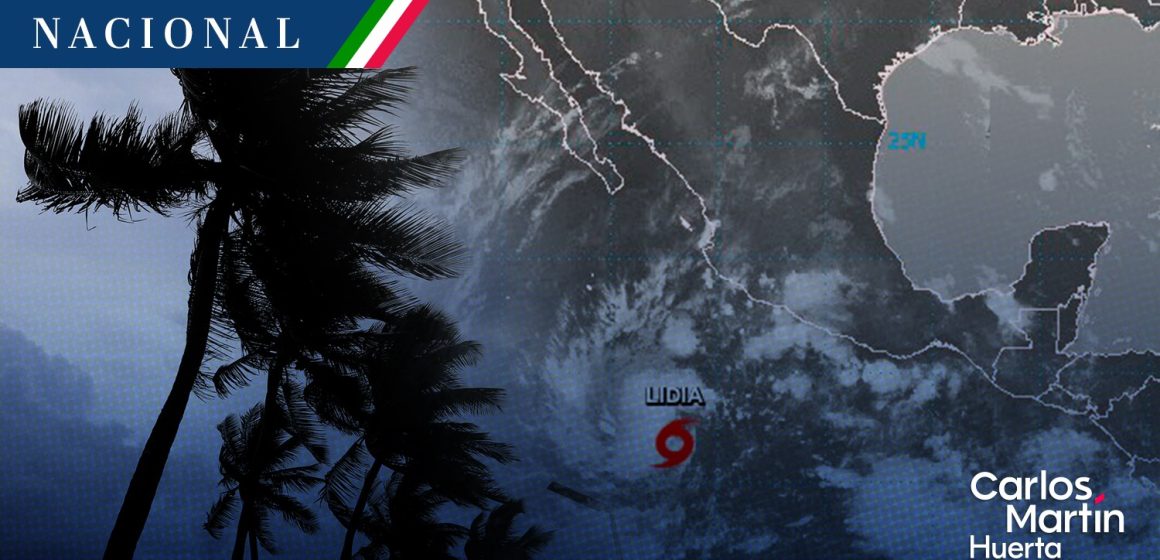 Surge tormenta tropical Lidia en el Pacífico mexicano
