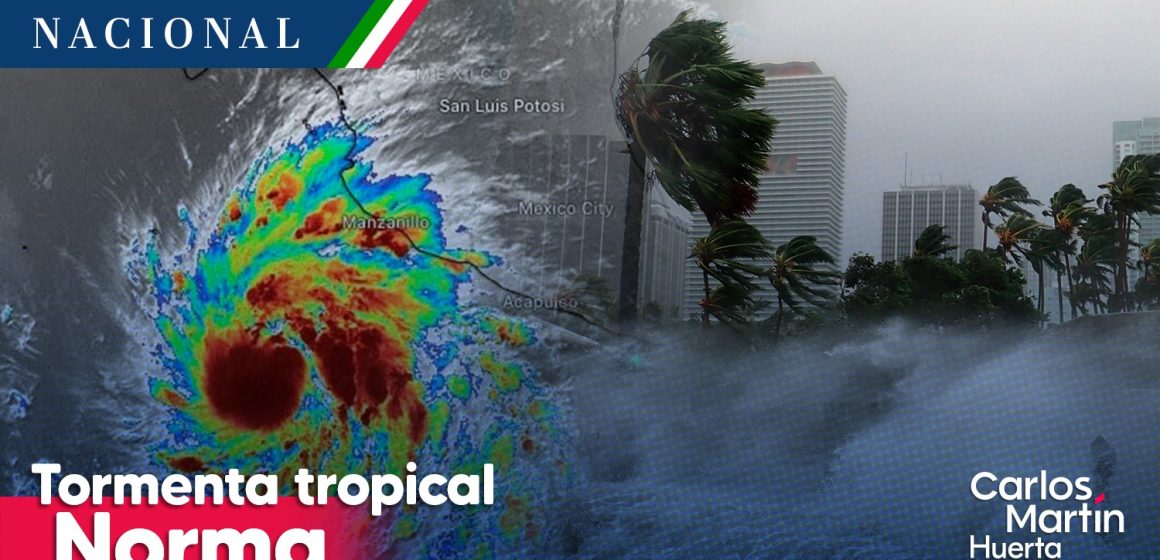 Tormenta tropical Norma podría intensificarse a huracán