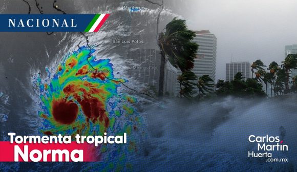 Tormenta tropical Norma podría intensificarse a huracán