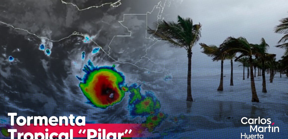 Tormenta tropical “Pilar” se localiza al sur-sureste de las costas de Chiapas