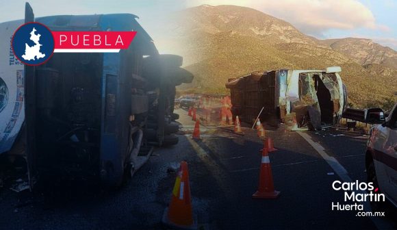 Volcadura de autobús deja 13 muertos y 16 heridos en la Cuacnolapan-Puebla