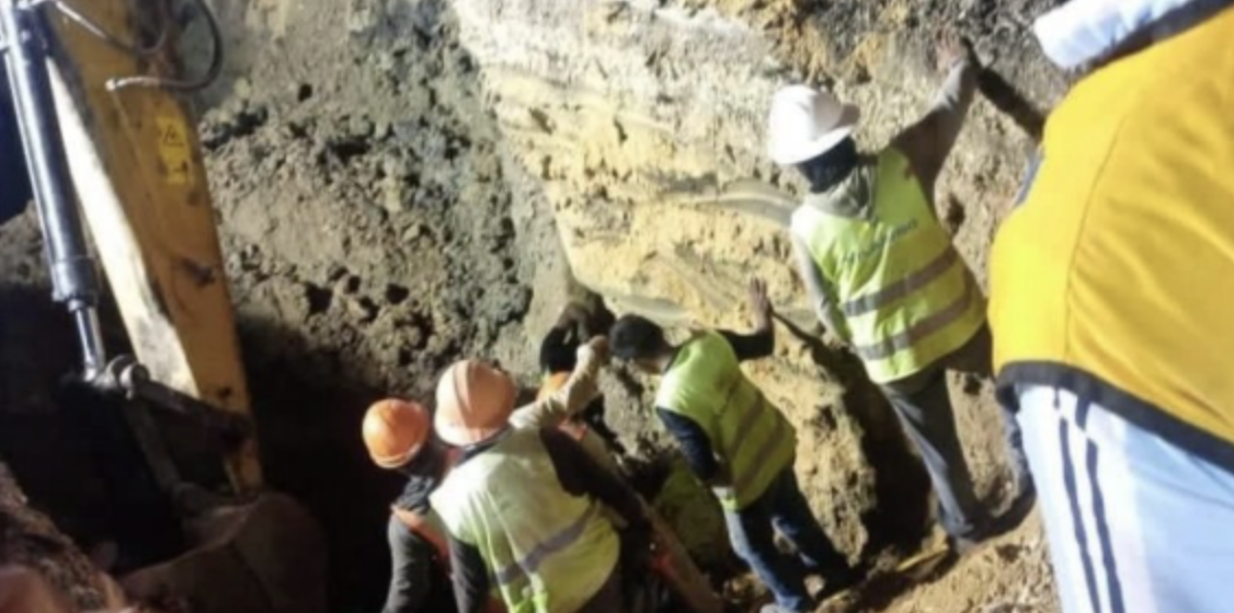 En construcción del Tren Maya, mueren 2 Obreros sepultados por toneladas de tierra