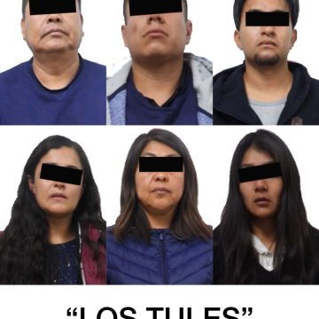 Seis integrantes de la banda de “Los Tules”, detenidos por la Policía Municipal de Puebla