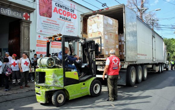 24d84555-d3c3-4f9e-95ed-3b112ad69c11 Envía Cruz Roja Mexicana Puebla cerca de 50 toneladas de ayuda humanitaria a Guerrero