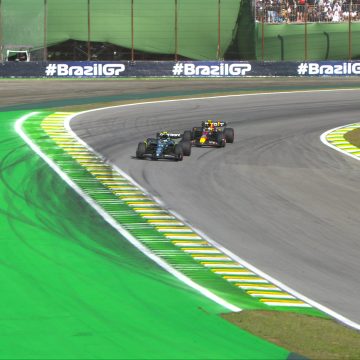 Checo Pérez cerca del podio por milésimas en el GP de Brasil  