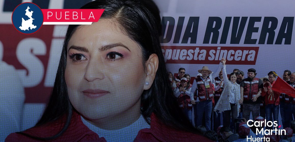 Claudia Rivera contenta y honrada de haber sido la mujer mejor posicionada en proceso de Morena  