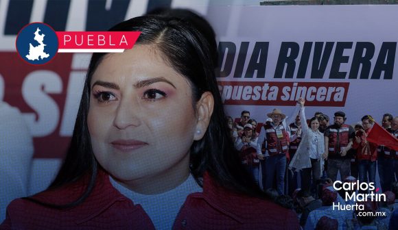 Claudia Rivera contenta y honrada de haber sido la mujer mejor posicionada en proceso de Morena  