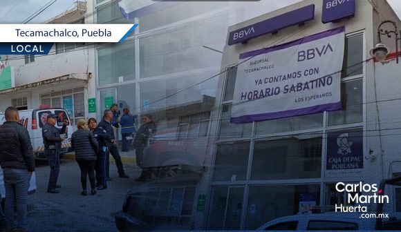 Cuentahabiente - Tecamachalco Asesinan a cuentahabiente dentro del Bancomer de Tecamachalco