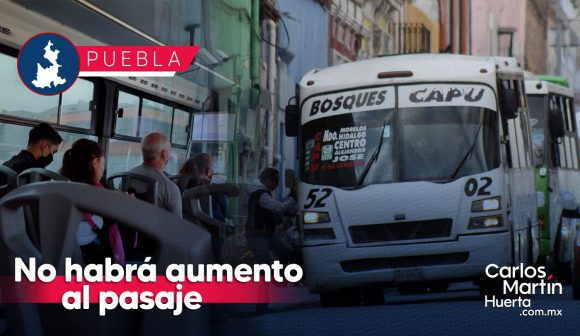 Puebla no tiene considerado un aumento al pasaje: SMT