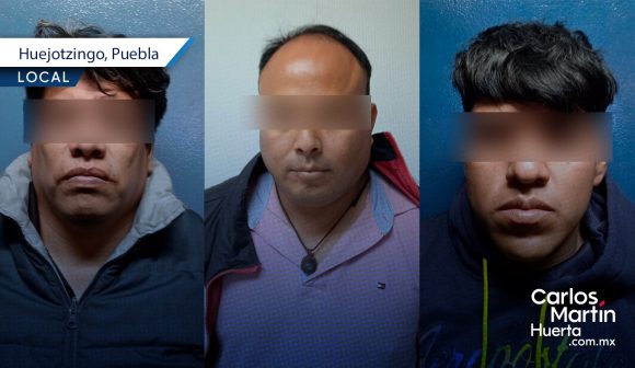 Detiene en Huejotzingo a tres hombres con una escopeta