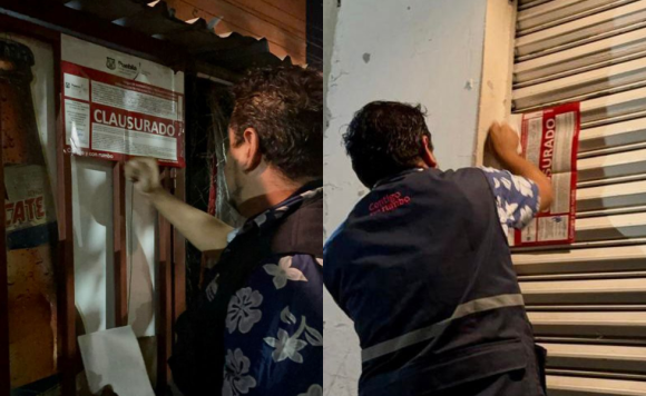 Ayuntamiento de Puebla clausuró cuatro comercios y tres más fueron sancionados