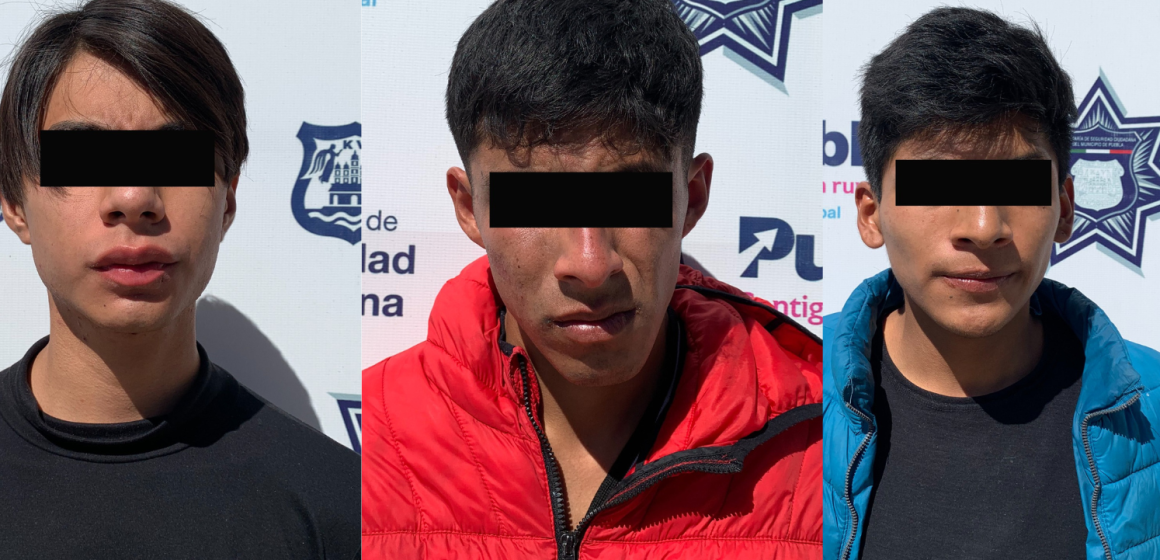 Tres integrantes de “Los Med” fueron detenidos por la Policía Municipal de Puebla