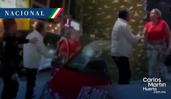 (VIDEO) Captan a exdiputado Osiel Castro discutiendo con su esposa afuera de club nocturno