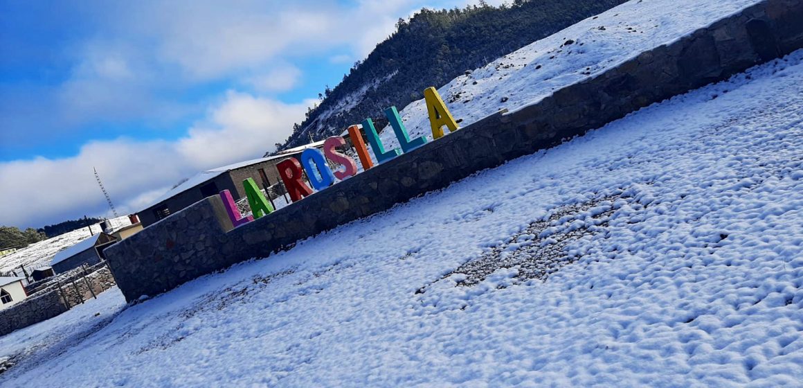 Se registra primera nevada del año en Durango, Coahuila y Chihuahua