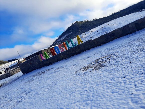 Se registra primera nevada del año en Durango, Coahuila y Chihuahua