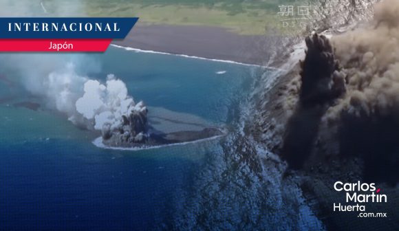 (VIDEO) Surge nueva isla en Japón tras erupción de volcán submarino