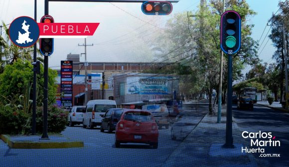 Semaforización - Puebla (1) Entregan balizamiento y semaforización de vialidades principales