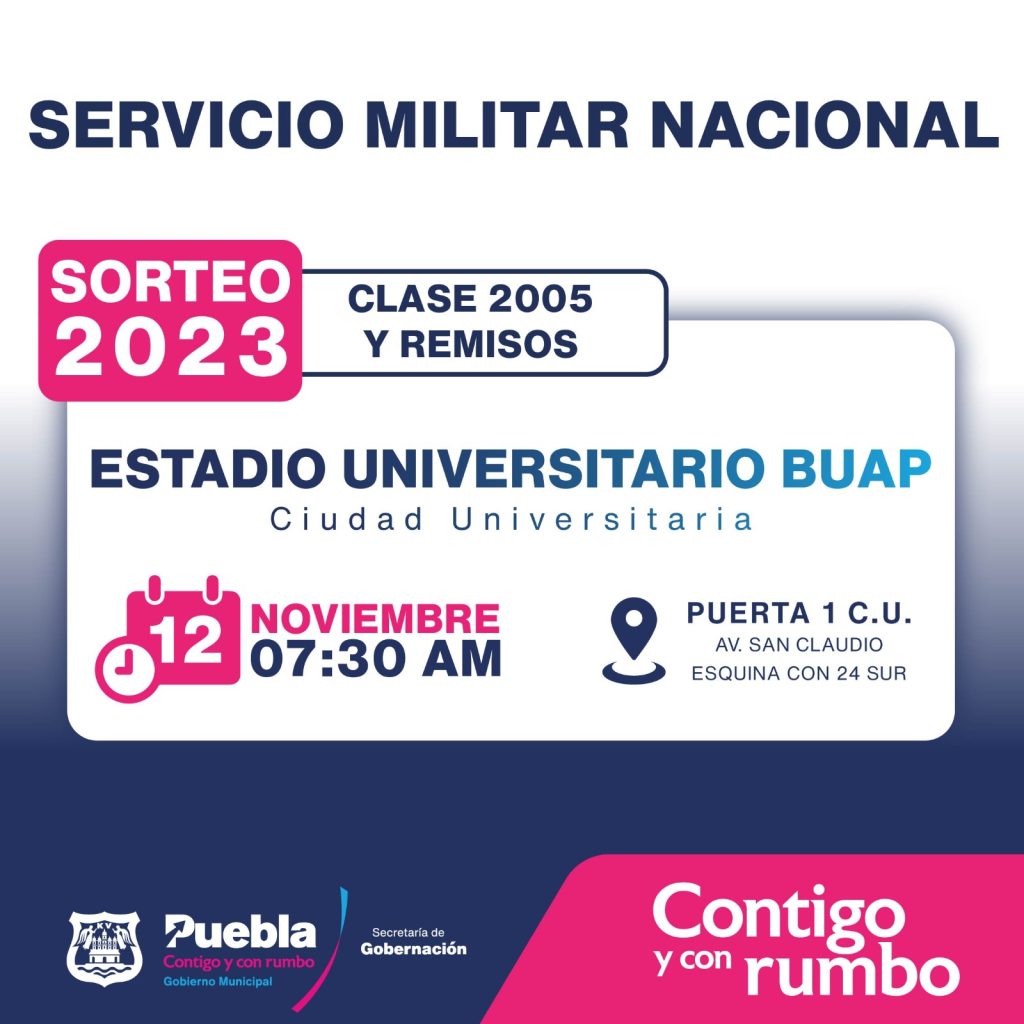 Sorteo del Servicio Militar para la Clase 2005 Puebla
