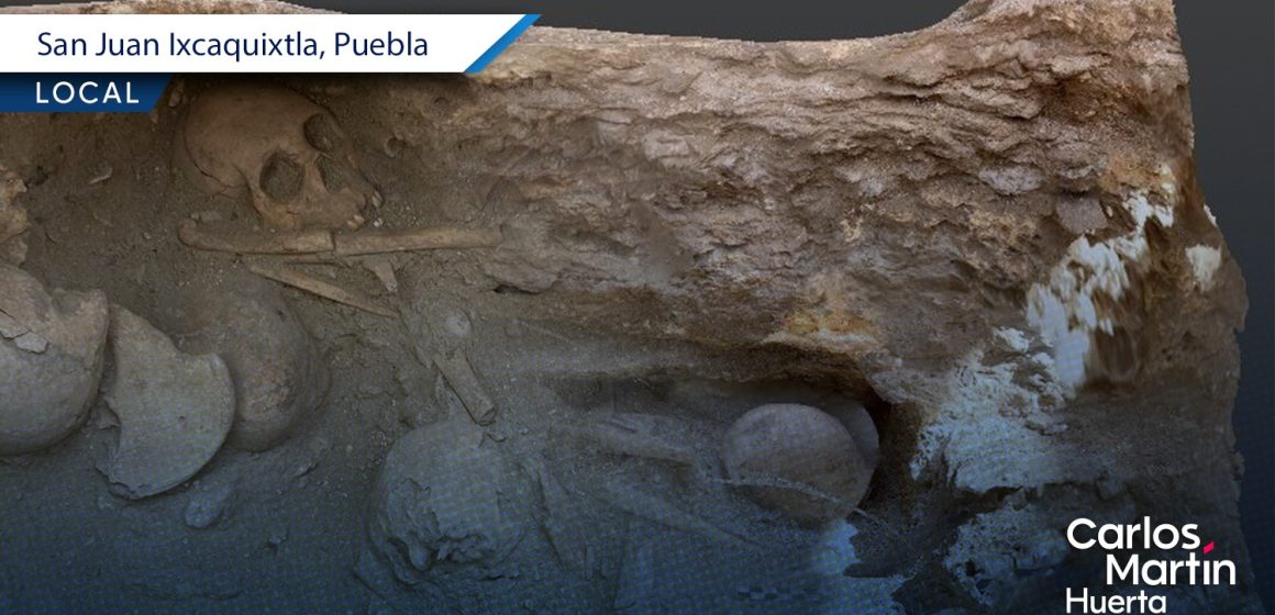 INAH explora tumba intacta de más de mil 500 años en Ixcaquixtla