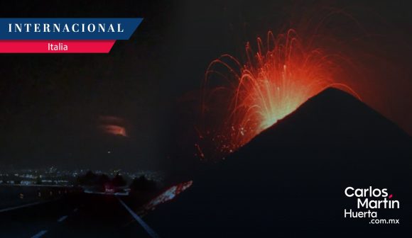 (VIDEO) Volcán Etna expulsa lava y ceniza