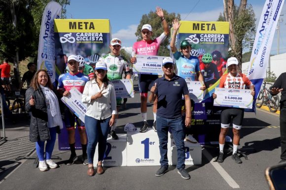 Triunfo de Brayan Barda en la Segunda Carrera Ciclista San Andrés Cholula 2023