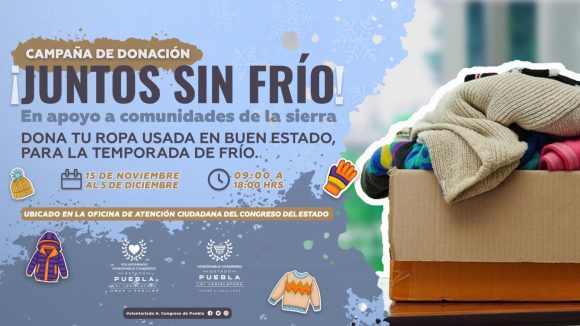 aeac69bc-e897-4998-ac3a-5f0d76c66e4e Invita Voluntariado del Congreso a donar prendas de abrigo para la temporada de frío