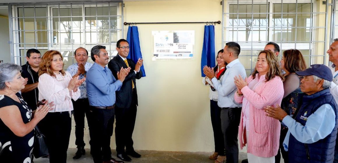 Inauguran rehabilitación de Primaria 24 de febrero en Tlaxcalancingo