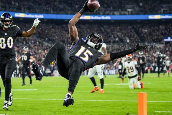 Los Cuervos de Baltimore vuelan en el Norte de la Americana