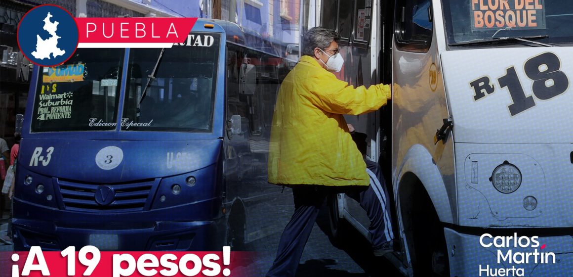 ¡A 19 pesos! Concesionarios piden aumento a la tarifa del transporte en Puebla