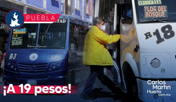 ¡A 19 pesos! Concesionarios piden aumento a la tarifa del transporte en Puebla