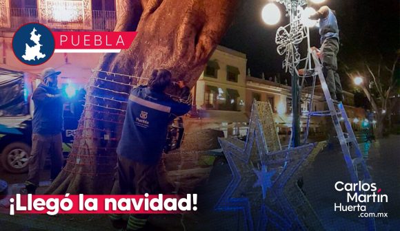 Portada ¡Llegó la navidad! Comienzan a colocar adornos navideños en Puebla CMH ¡Llegó la navidad! Comienzan a colocar adornos navideños en Puebla