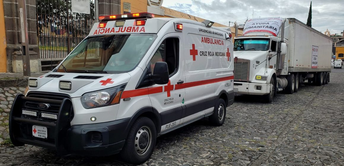 Envía Cruz Roja Puebla alrededor de 30 toneladas de ayuda a Guerrero