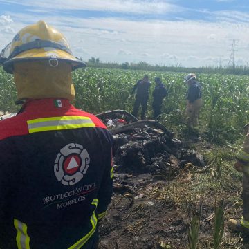 Se desploma helicóptero de CFE en Morelos; hay tres muertos